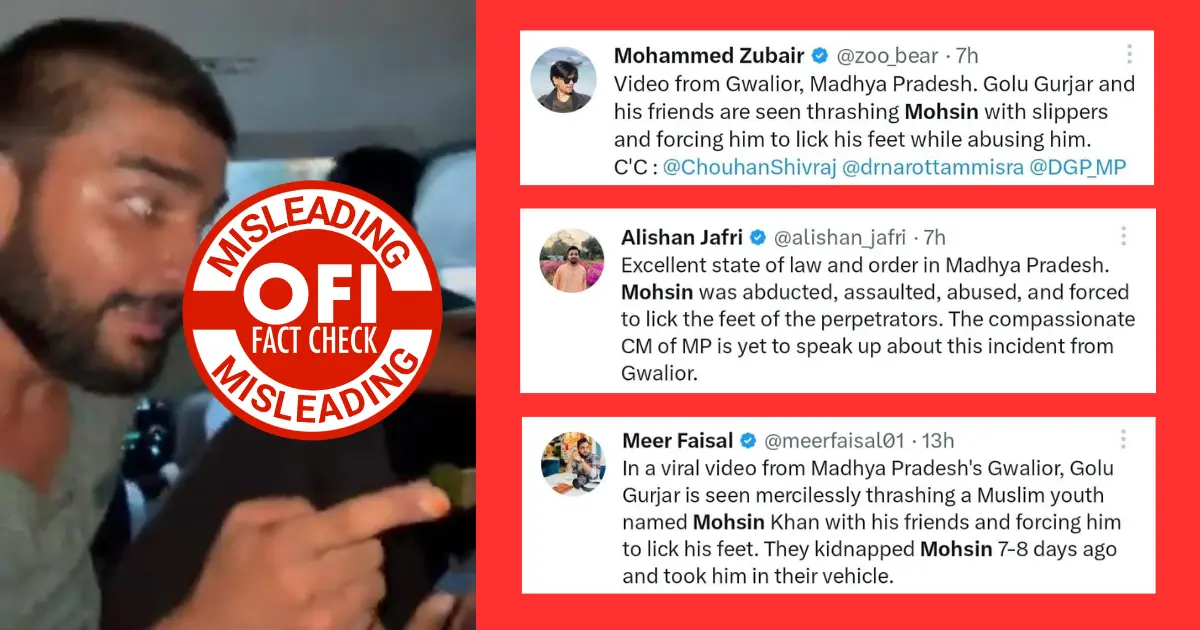 Twitter users claimed that Mohsin was assaulted because of his religious identity