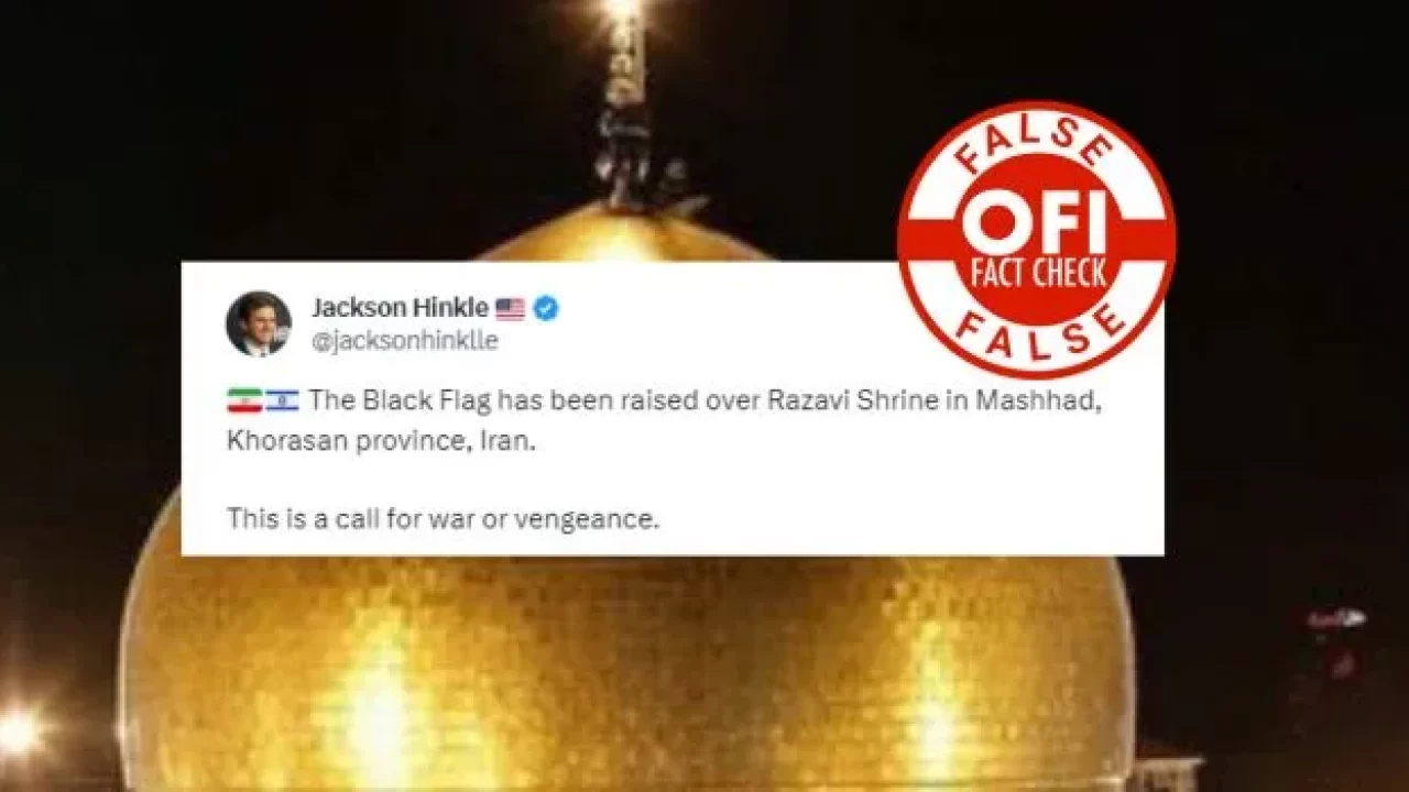 Fact Check: Is the Black flag raised in Iran a call for war