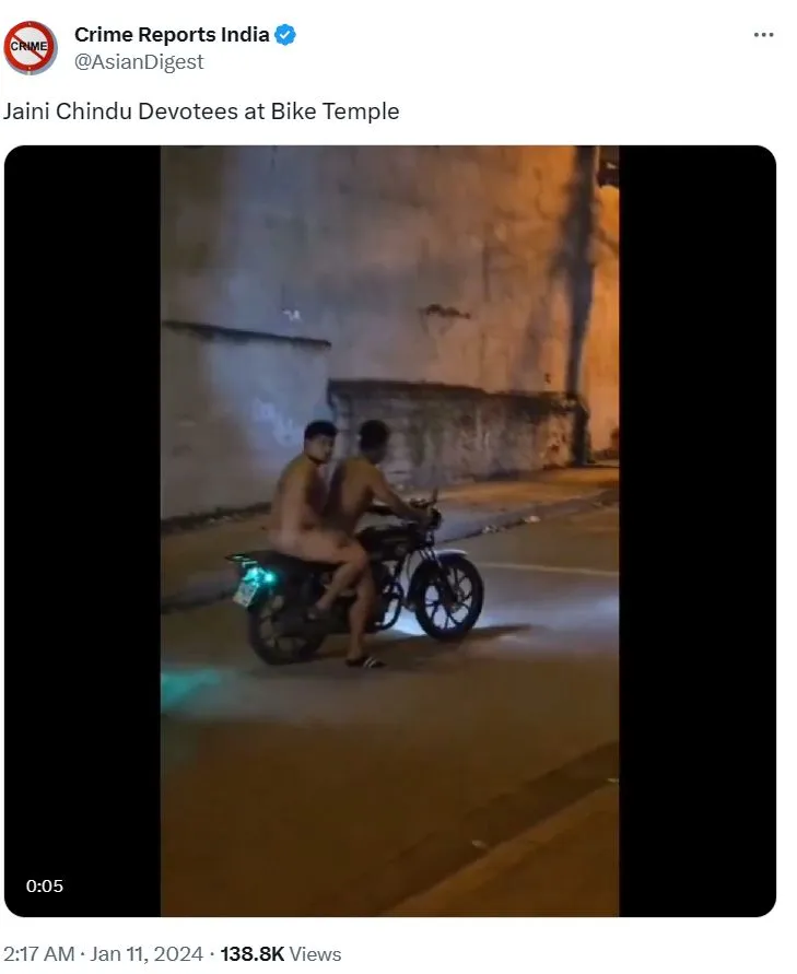a tweet by Crime reports India