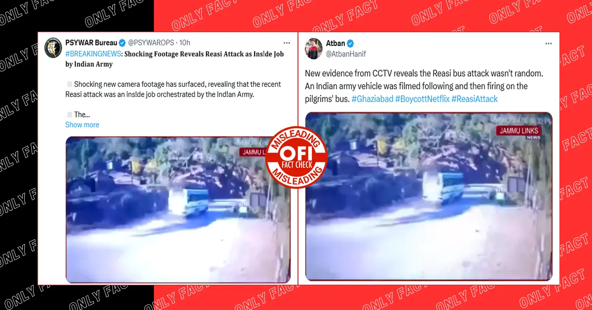 CCTV footage shows jeep following the bus which was attacked in Reasi.