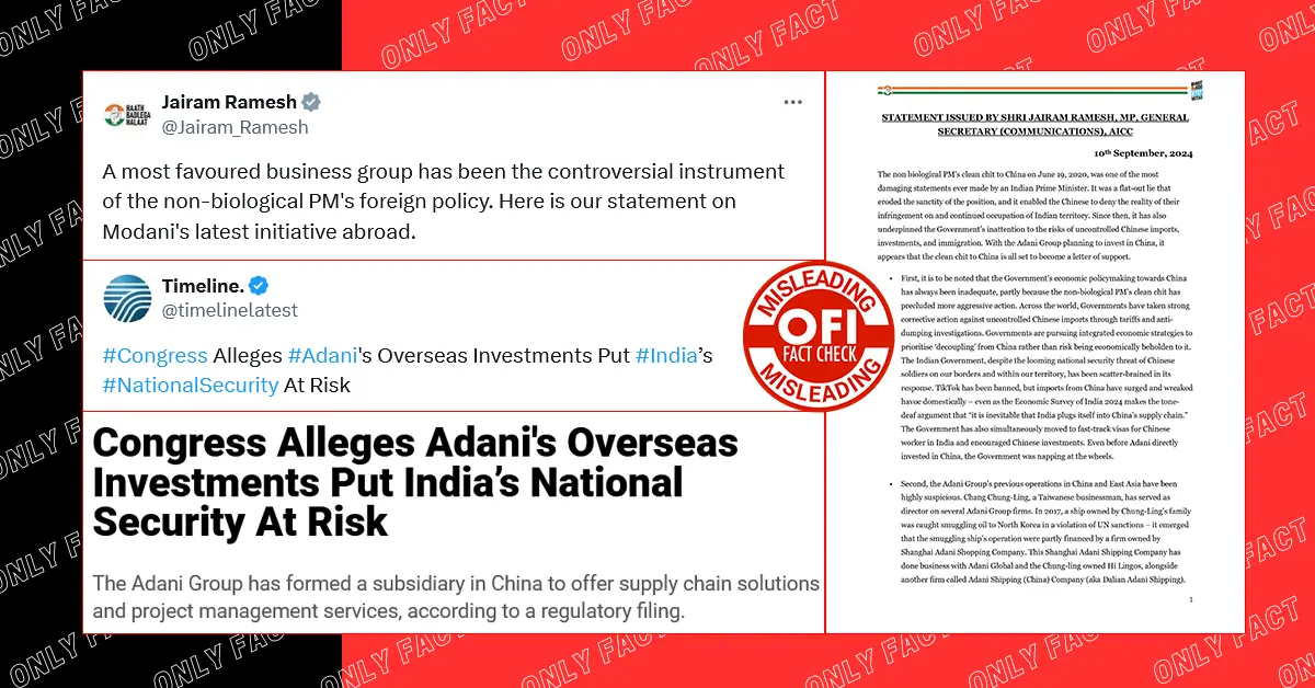 Congress accuses Gautam Adani