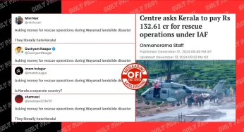 IAF Billing Kerala for Disaster Relief: Routine Practice Misrepresented as Regional Bias