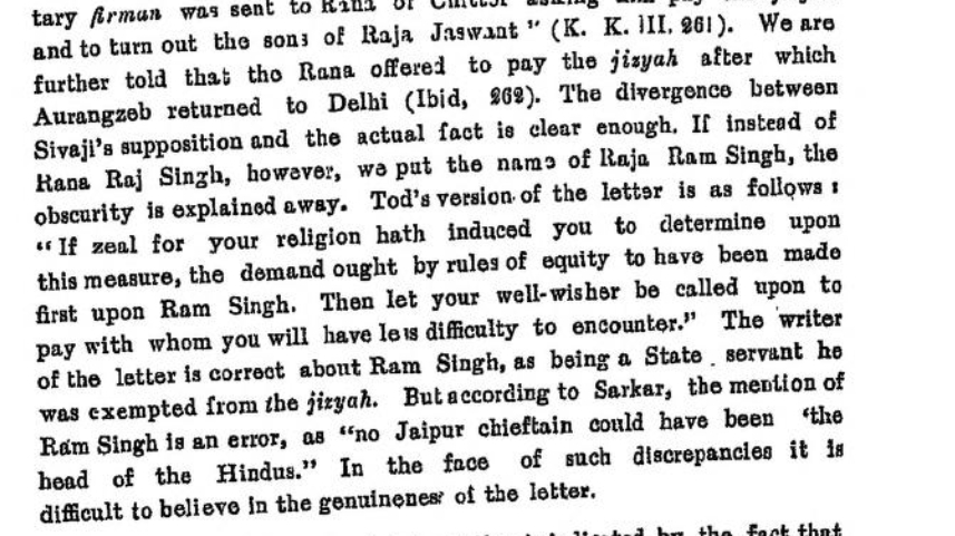 Screenshot from Aurangzeb and his times written by Zaheeruddin Faruqqi