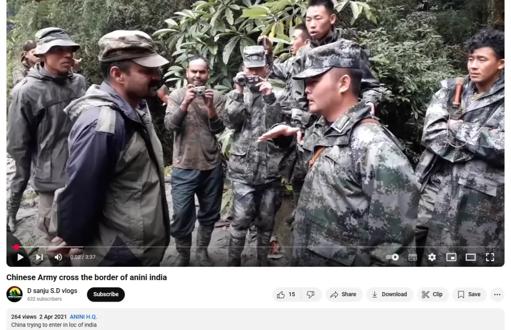 A viral video claiming to show a recent India-China border clash is actually from April 2021. The footage captures a peaceful exchange after Chinese troops mistakenly entered 20 km into Indian territory.