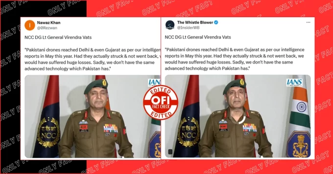NCC DG did not say Pakistani drones reached Delhi and Gujarat