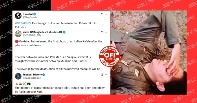 Image of ‘Captured Rafale Pilot’ Is From June 2023 IAF Training Sortie Crash in Karnataka