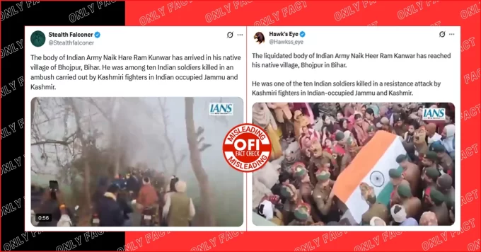 Bihar Soldier Did Not Die in Militancy Attack, Killed in J&K Road Accident