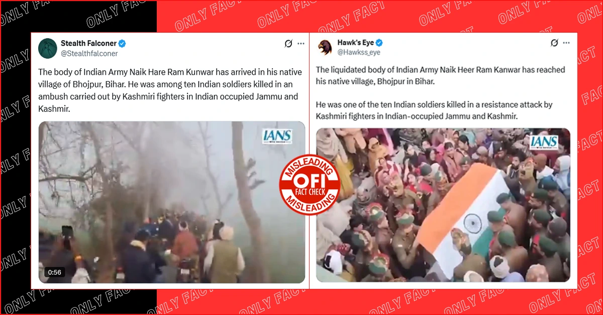 Bihar Soldier Did Not Die in Militancy Attack, Killed in J&K Road Accident